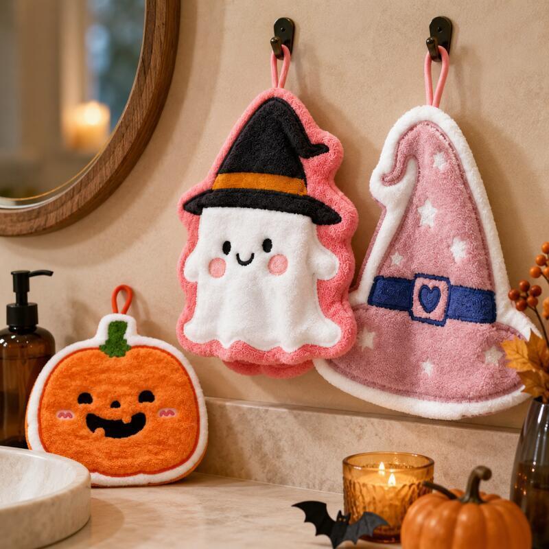 Cosplay Bat Prop - Grappige Halloween handdoeken, pompoen, spook, heksenhoed,