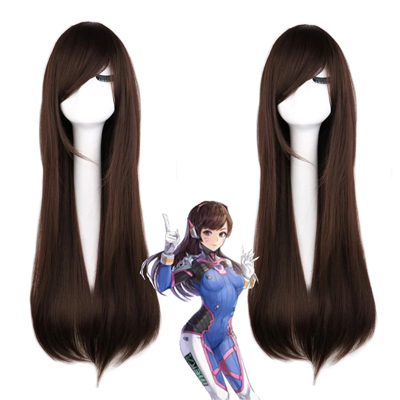 Dva Cosplay Prop - Cosplaypruik Anime Game Overwatch DVA Menselijk