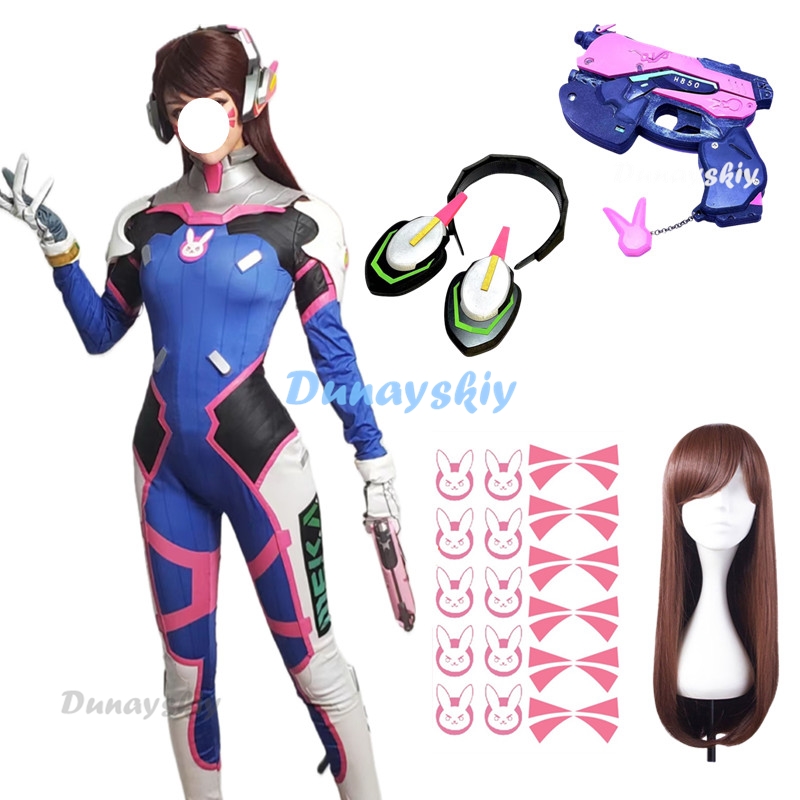 Dva Cosplay Prop - Anime Vrouw Jumpsuit Panty Dva Cosplay