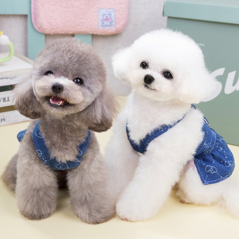 Denim hondenjurk harnas puppy  - D Ring Strap recensie en prijs