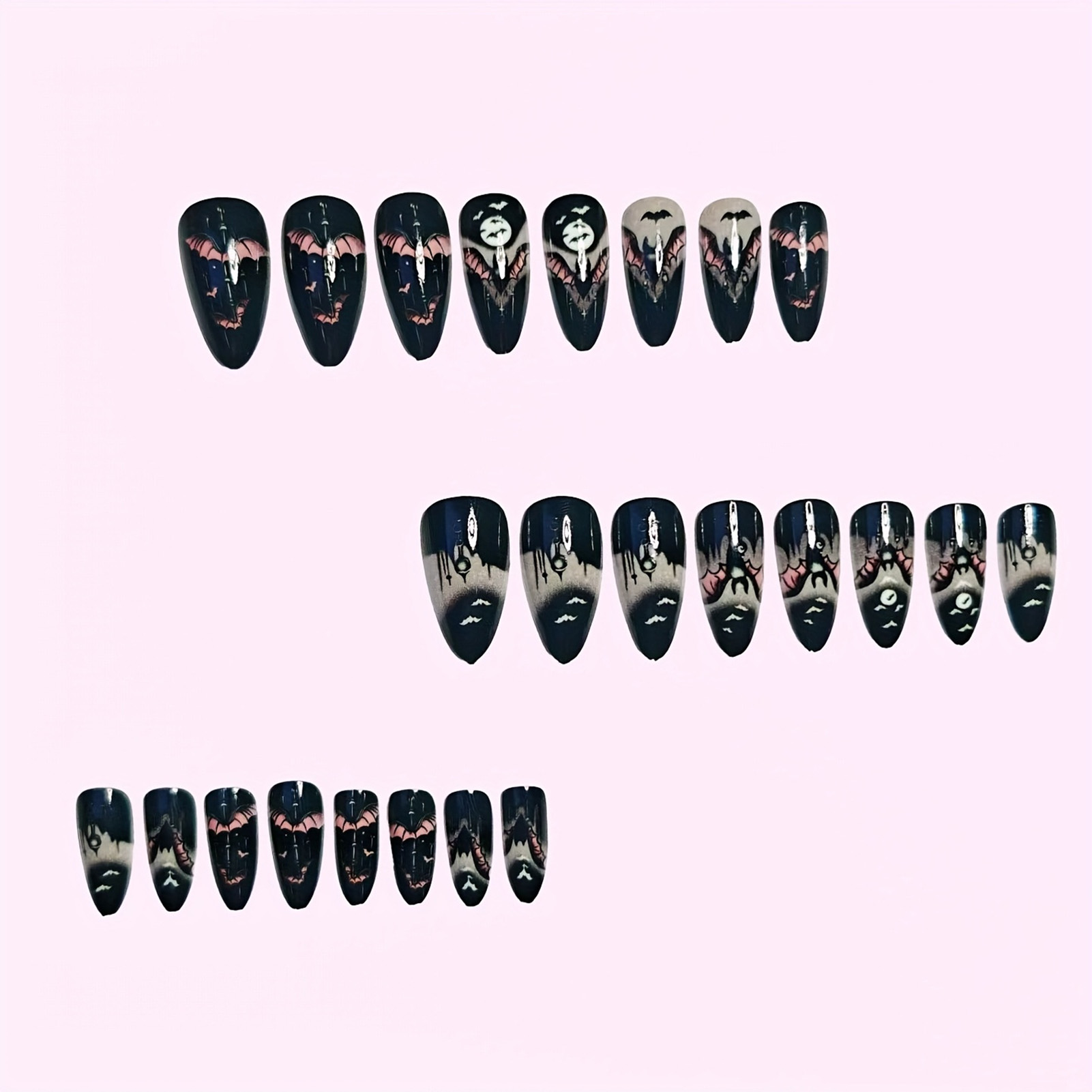 24 stuks Halloween nepnagels z - Cosplay Bat Prop recensie en prijs