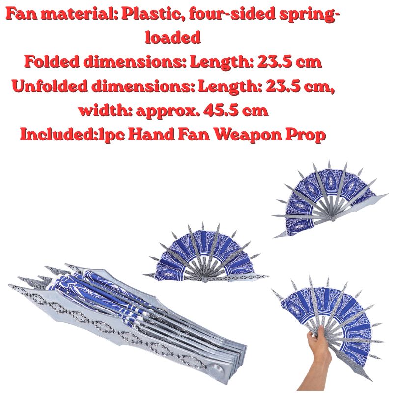 Anime Kitana Cosplay MK Blauwe - Cosplay Prop Blueprints recensie en prijs
